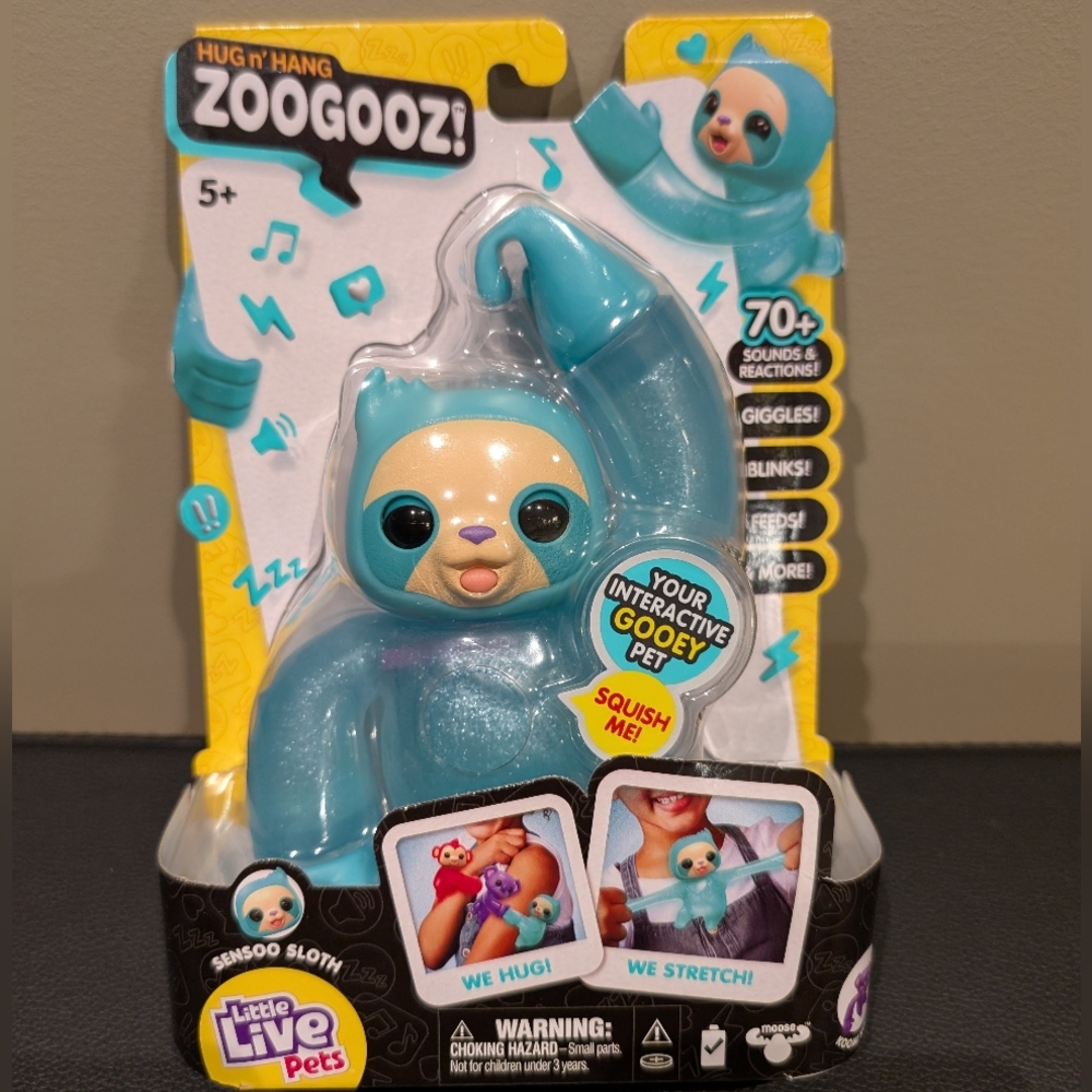 Little Live Pets Sensoo Sloth Zoogooz NEW